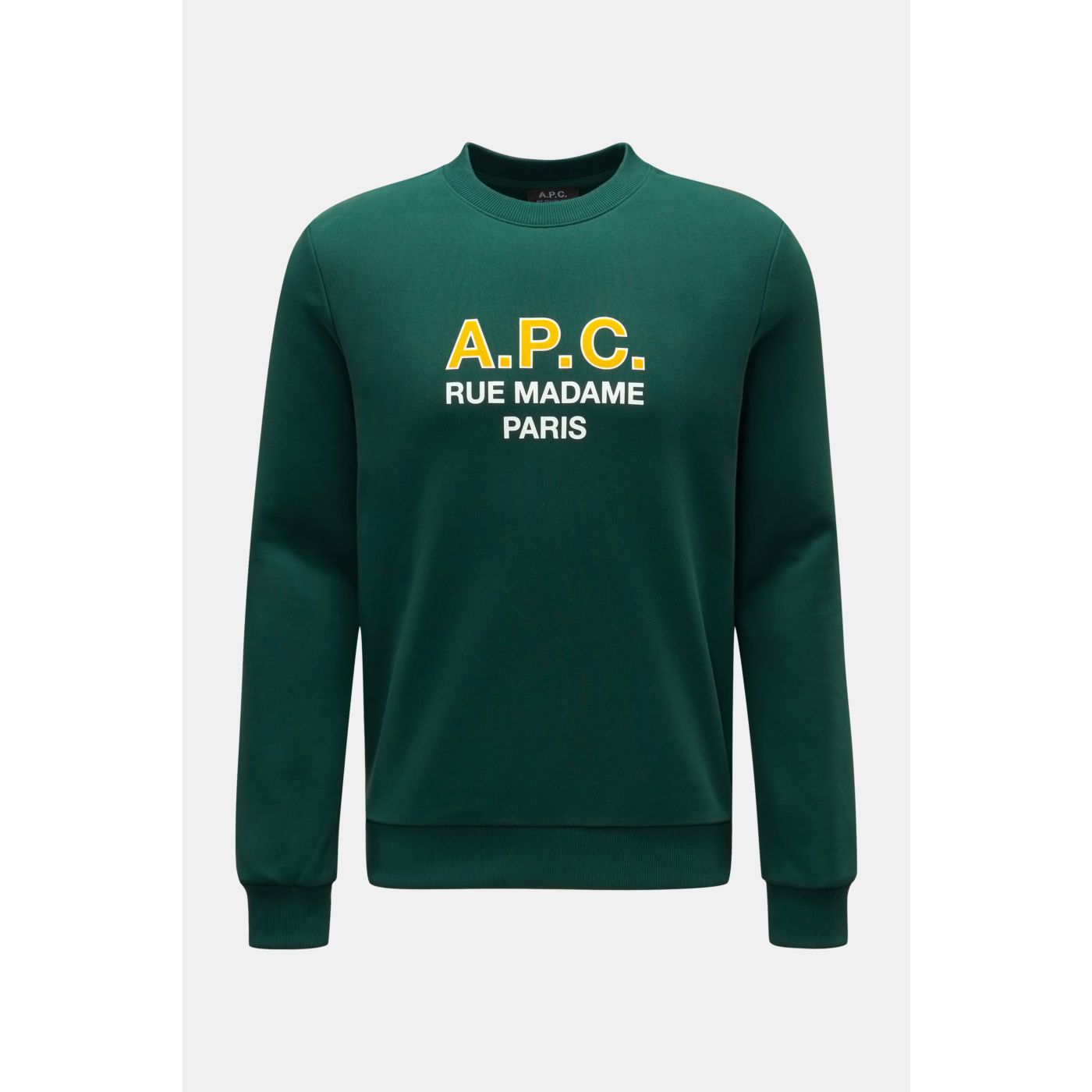 A.P.C. Crew neck sweatshirt 'APC Madame' green BRAUN Hamburg