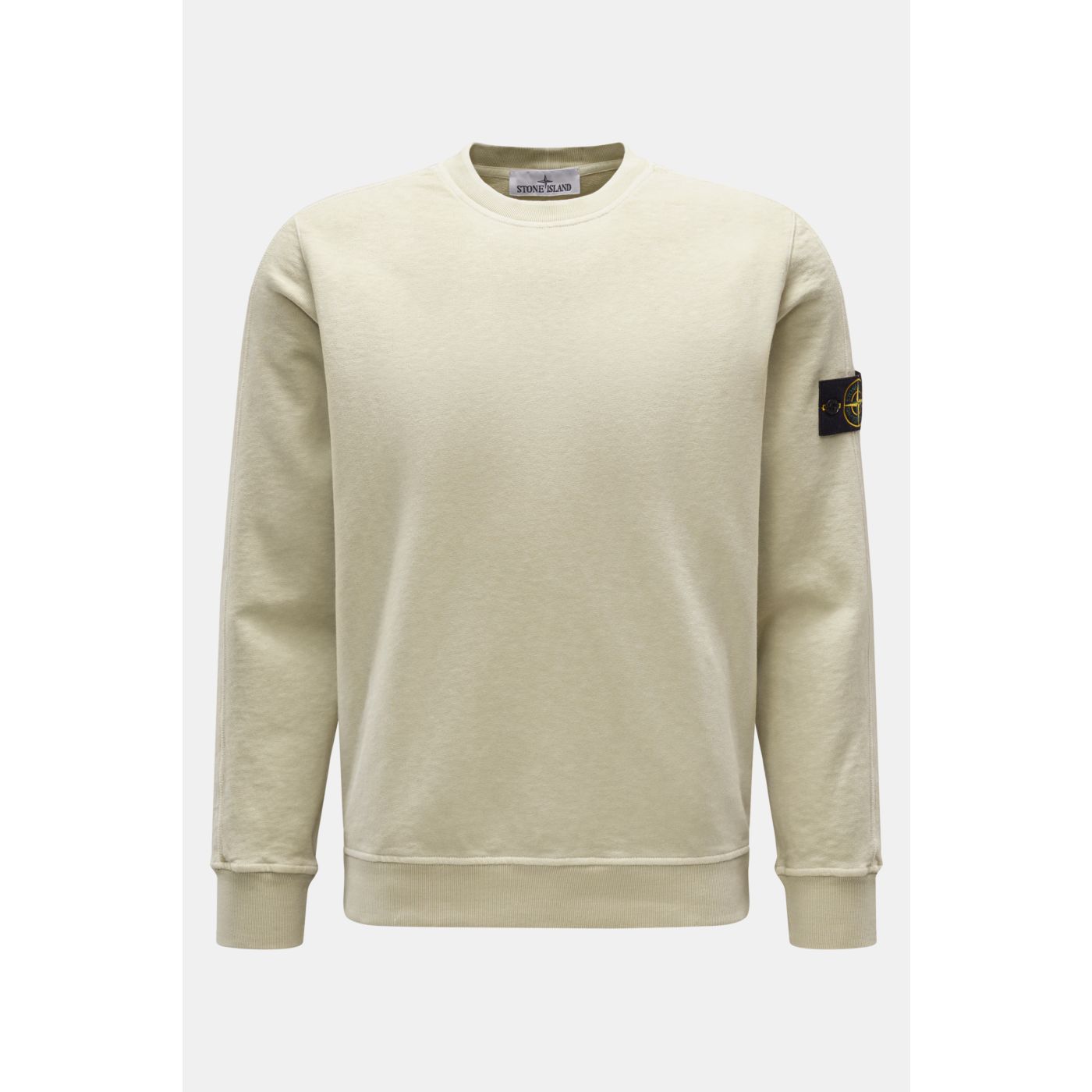 Beige stone island sweatshirt deals