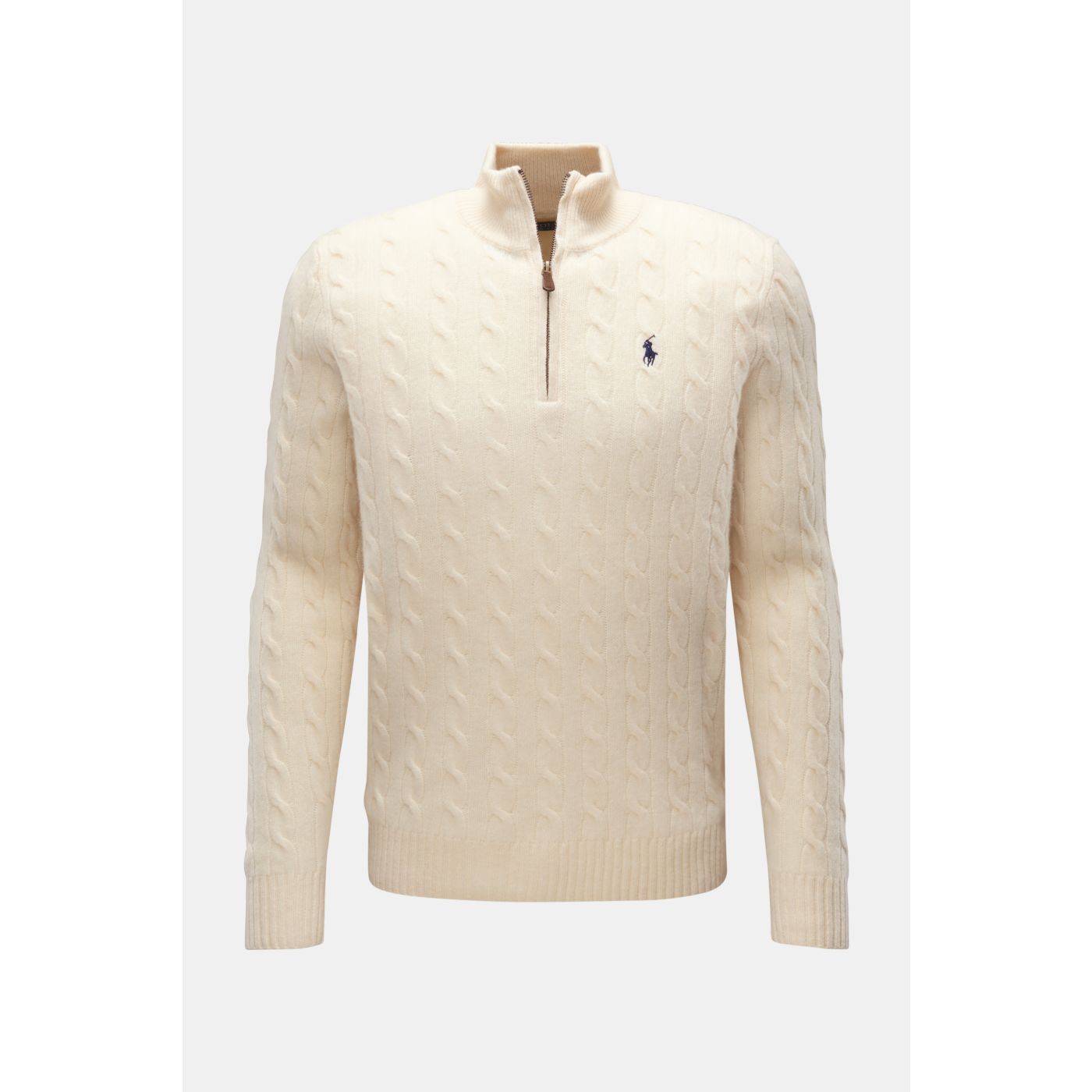 POLO RALPH LAUREN half-zip jumper cream | BRAUN Hamburg