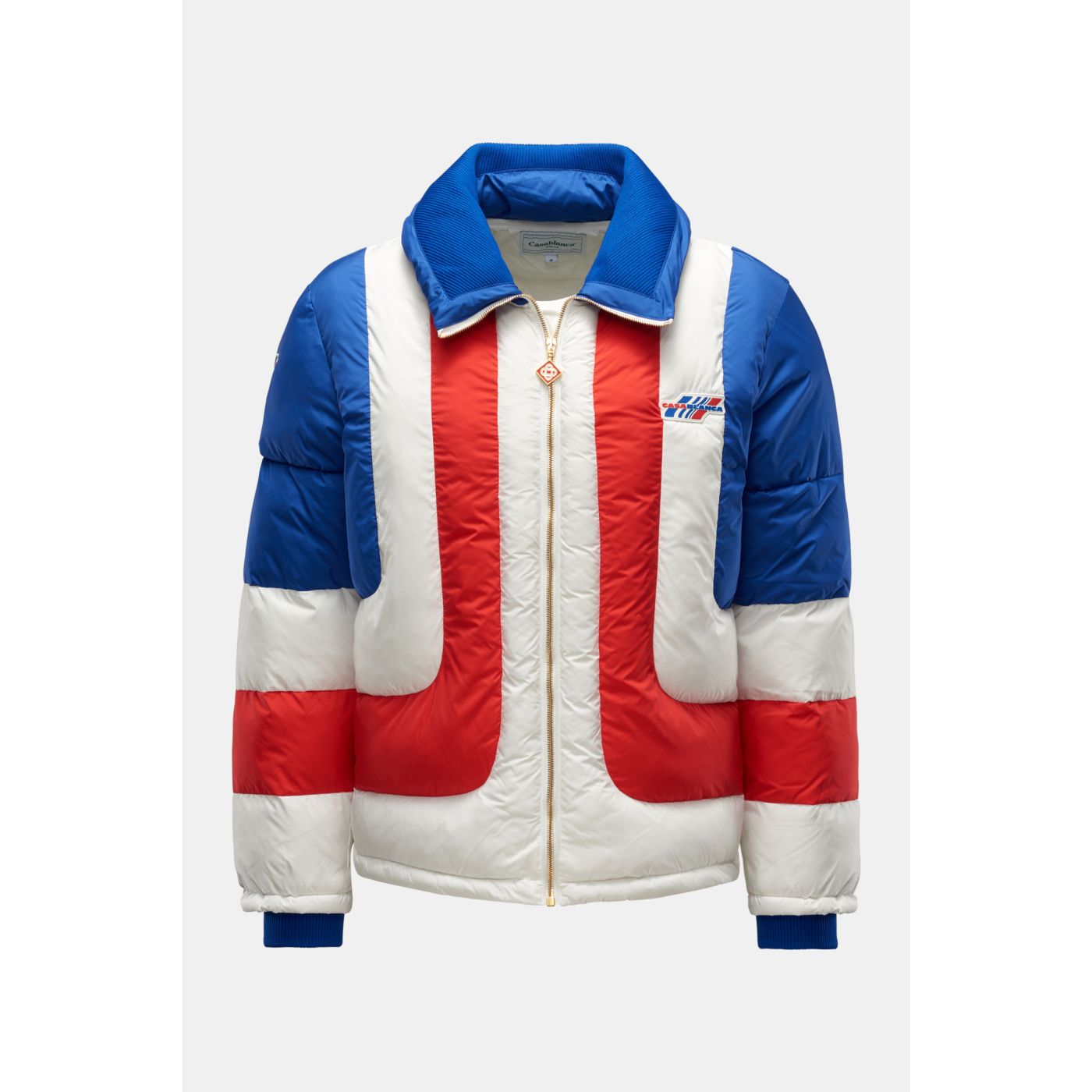 CASABLANCA quilted jacket Air Puffer Jacket dark blue red white