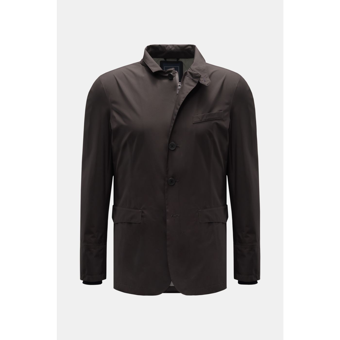 Herno Brown Polyamide Sleveless Jacket