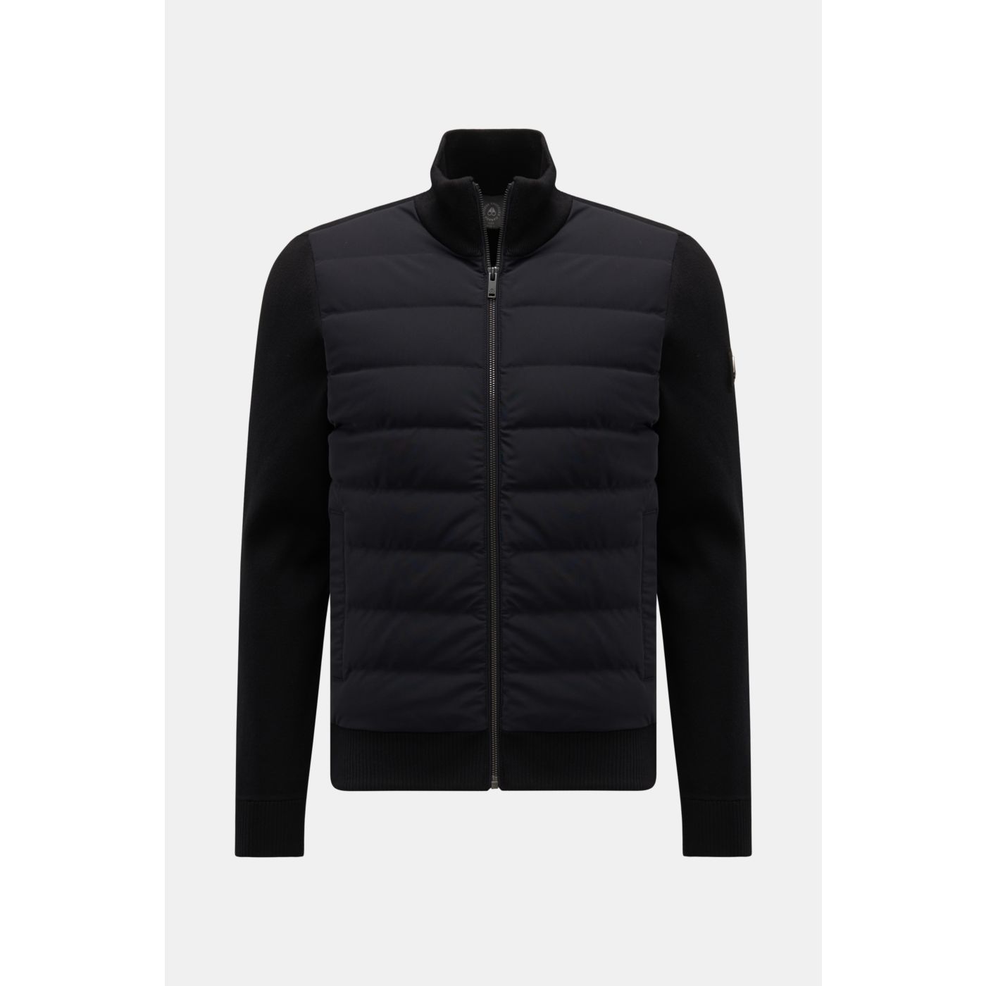 MOOSE KNUCKLES down cardigan 'Kamet Hybrid' black | BRAUN Hamburg
