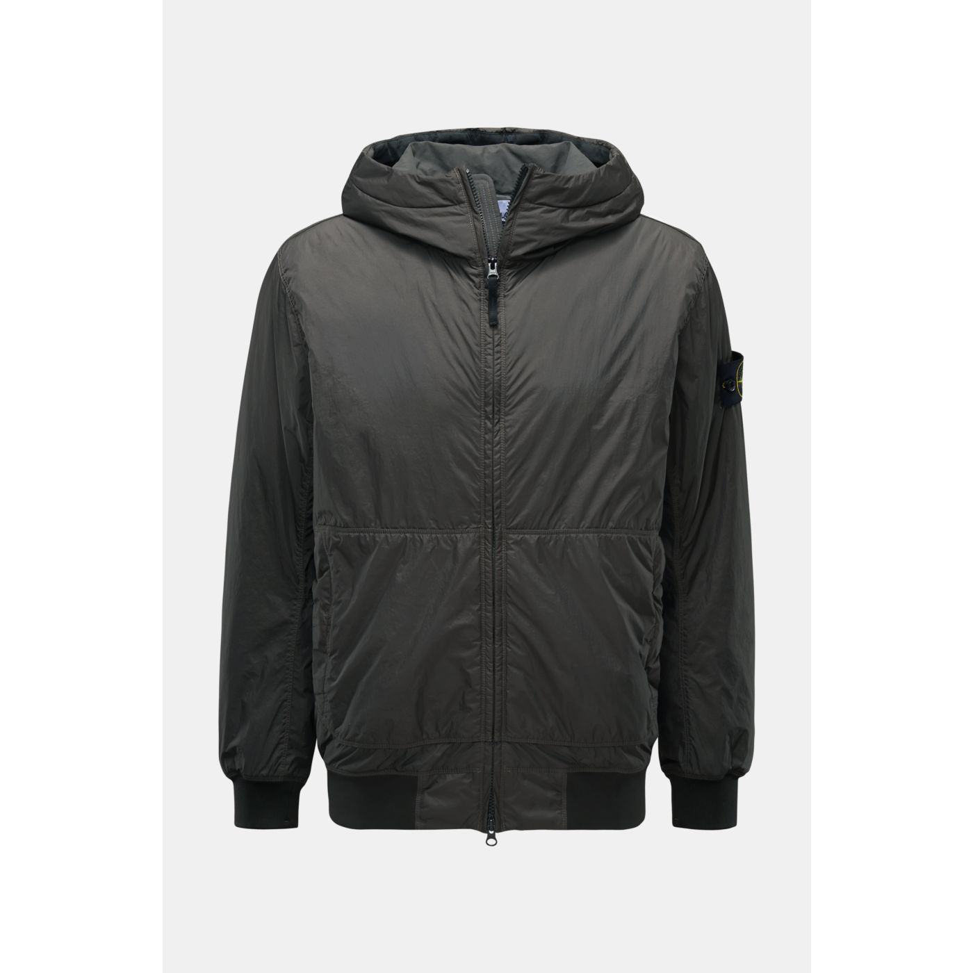 STONE ISLAND blouson 'Garment Dyed Crinkle Reps NY' dark grey